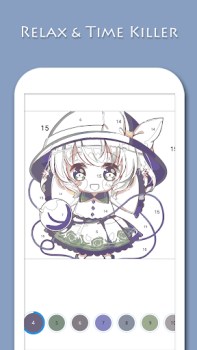 Télécharger Anime - Paint by Numbers Divertissement pour Android Capture d'écran 3