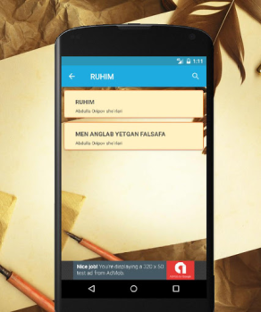 Télécharger Abdulla Oripov she'rlari Livres et guides pour Android Capture d'écran 3