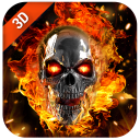 Télécharger  Flaming Skull Live Wallpaper for Free