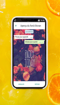 Télécharger Chat Wallpaper Messaging Backgrounds Personnalisation pour Android Capture d'écran 2