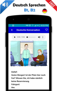 Télécharger Deutsch Sprechen b1, b2 Éducation pour Android Capture d'écran 3