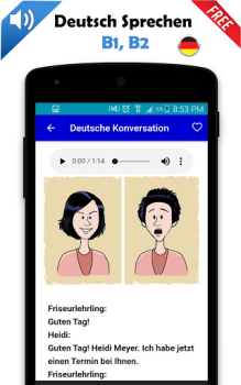 Télécharger Deutsch Sprechen b1, b2 Éducation pour Android Capture d'écran 6