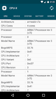 Télécharger CPU-X Outils pour Android Capture d'écran 2