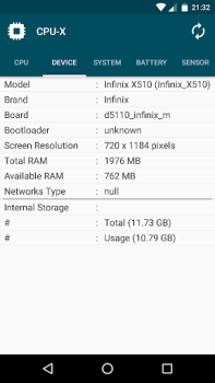 Télécharger CPU-X Outils pour Android Capture d'écran 3