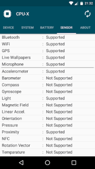Télécharger CPU-X Outils pour Android Capture d'écran 6