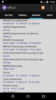 Télécharger CPU-Z Outils pour Android Capture d'écran 6