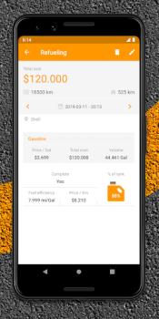 Télécharger Drivvo - Gestion des véhicules Voitures et transports pour Android Capture d'écran 7