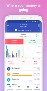 Télécharger 1Money: dépenses, finances Finance pour Android Capture d'écran 3