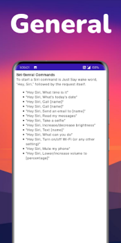 Télécharger Commands For Siri Livres et guides pour Android Capture d'écran 3