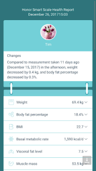 Télécharger Honor Smart Scale Santé et forme physique pour Android Capture d'écran 3
