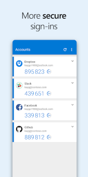 Télécharger Microsoft Authenticator Outils pour Android Capture d'écran 3
