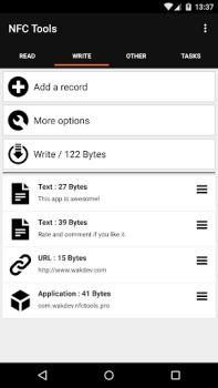 Télécharger NFC Tools Outils pour Android Capture d'écran 4