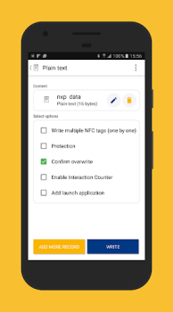 Télécharger NFC TagWriter by NXP Travail pour Android Capture d'écran 3