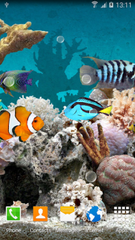 Télécharger Coral Fish 3D Live Wallpaper Personnalisation pour Android Capture d'écran 2