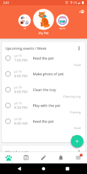 Télécharger Animal and pet care diary Mode de vie pour Android Capture d'écran 2