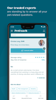 Télécharger PetCoach Ask a vet online 24/7 Médecine pour Android Capture d'écran 2
