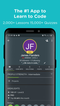 Télécharger Sololearn: AI & Code Learning Éducation pour Android Capture d'écran 3