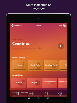 Télécharger Drops : apprenez les langues Éducation pour Android Capture d'écran 6