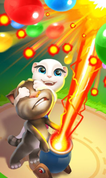 Télécharger Talking Tom Bubble Shooter Occasionnel pour Android Capture d'écran 2