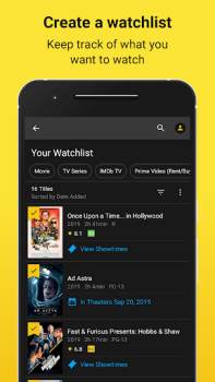 Télécharger IMDb Films & TV Divertissement pour Android Capture d'écran 5