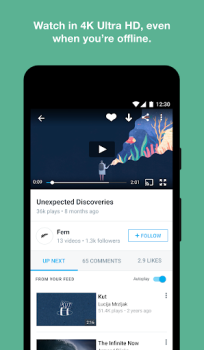 Télécharger Vimeo Divertissement pour Android Capture d'écran 3