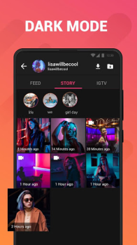 Télécharger Story Saver for Instagram Lecteurs et éditeurs de vidéos pour Android Capture d'écran 7