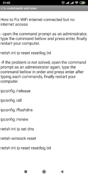Télécharger CMD Command Prompt 100+ Best Commands Éducation pour Android Capture d'écran 7