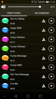 Télécharger Des tons SMS drôles Personnalisation pour Android Capture d'écran 2