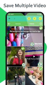 Télécharger Status Download - Video Saver Travail pour Android Capture d'écran 2
