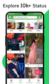 Télécharger Status Download - Video Saver Travail pour Android Capture d'écran 3