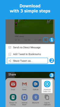 Télécharger Download Twitter Videos - GIF Outils pour Android Capture d'écran 3