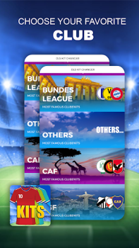 Télécharger Dream Kits League  Soccer WORLDWIDE Outils pour Android Capture d'écran 2