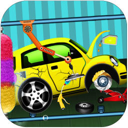 Logo lavage de voiture et salon