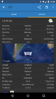 Télécharger Station Spatiale ISS Detector Éducation pour Android Capture d'écran 3