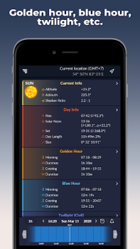 Ephemeris: Soleil et Lune