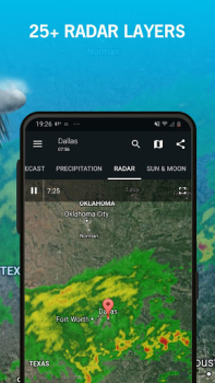 Télécharger 1Weather Forecasts & Radar Météo pour Android Capture d'écran 4