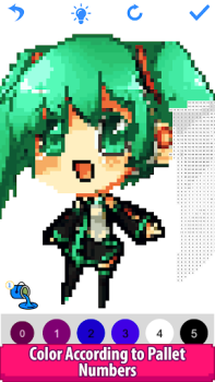 Télécharger Anime Manga Pixel Art Coloring Divertissement pour Android Capture d'écran 6