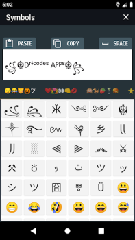 Télécharger Cool text and symbols Outils pour Android Capture d'écran 2