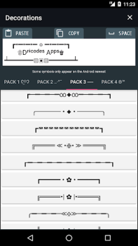 Télécharger Cool text and symbols Outils pour Android Capture d'écran 5