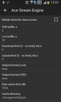 Télécharger Ace Stream Engine Outils pour Android Capture d'écran 3