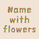 Télécharger  Name With Flowers - Name Art