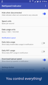 Télécharger NetSpeed Indicator Outils pour Android Capture d'écran 5