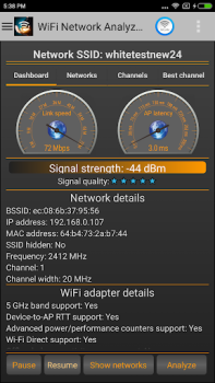 Télécharger Analyseur WiFi - Test Vitesse Outils pour Android Capture d'écran 3