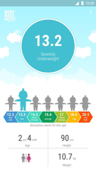 Télécharger BMI calculator for child Santé et forme physique pour Android Capture d'écran 2
