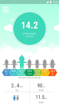 Télécharger BMI calculator for child Santé et forme physique pour Android Capture d'écran 3