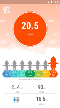 Télécharger BMI calculator for child Santé et forme physique pour Android Capture d'écran 7
