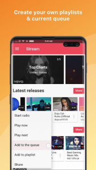 Télécharger Stream: Musique player Charts Musique et audio pour Android Capture d'écran 3