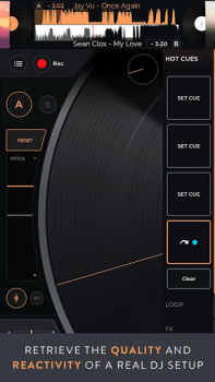 Télécharger Mixfader dj: vinyle digital Musique et audio pour Android Capture d'écran 3