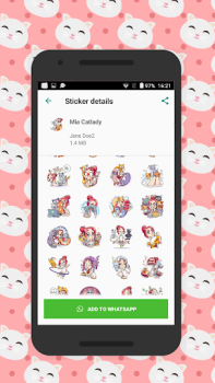 Télécharger Cats stickers Divertissement pour Android Capture d'écran 5