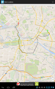 Télécharger Mock Locations (fake GPS path) Outils pour Android Capture d'écran 2